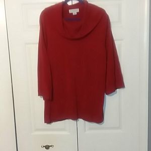 Sagharbor, Red cowneck sweater Sz 3x